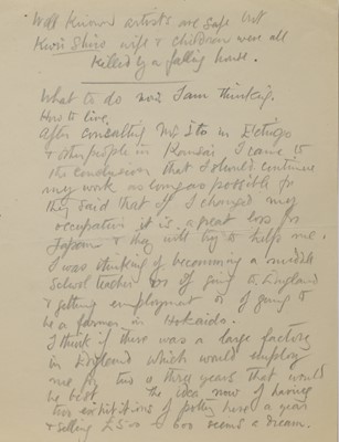 Lot 171 - A series of letters from Bernard Leach (1887-1979)