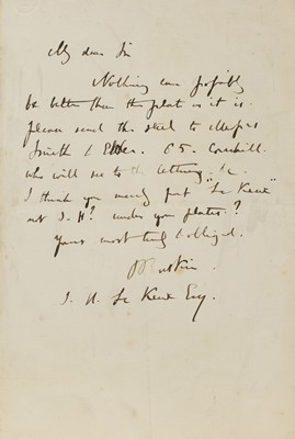Lot 245 - John Ruskin (1819-1900)
