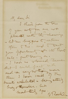 Lot 245 - John Ruskin (1819-1900)