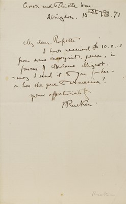 Lot 245 - John Ruskin (1819-1900)