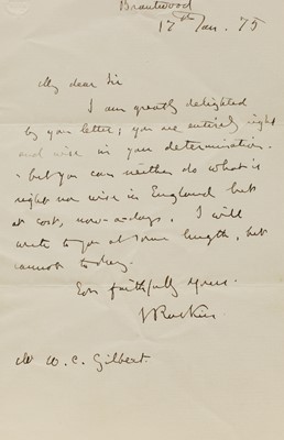 Lot 245 - John Ruskin (1819-1900)