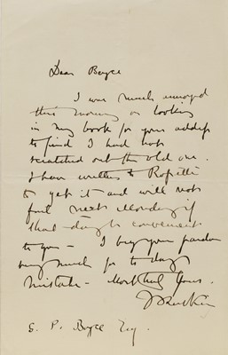 Lot 257 - John Ruskin (1819-1900)