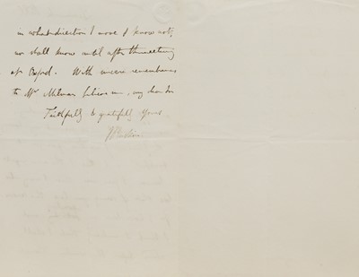 Lot 257 - John Ruskin (1819-1900)