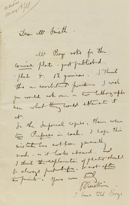 Lot 257 - John Ruskin (1819-1900)