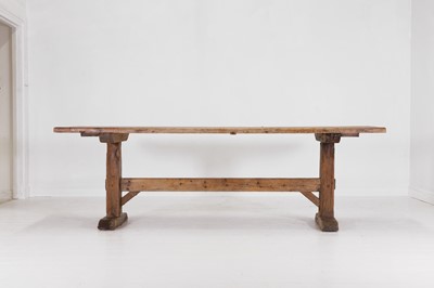 Lot 30 - A provincial pine refectory table
