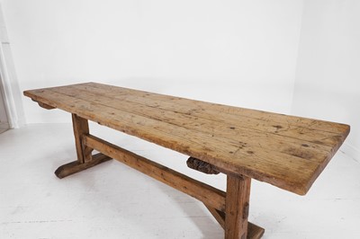 Lot 30 - A provincial pine refectory table