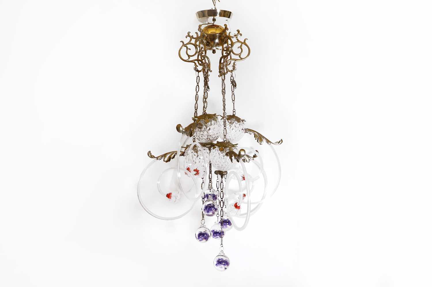 Lot 473 - A glass 'Galaxy Lumina' chandelier by Borek Sipek for Lasvit