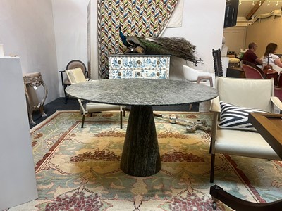 Lot 250 - A green marble centre table by Rose Uniacke