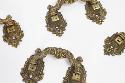 Lot 25 - A set of four ormolu handles