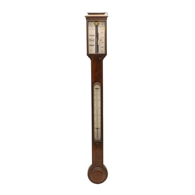 Lot 244 - A rosewood stick ship's barometer