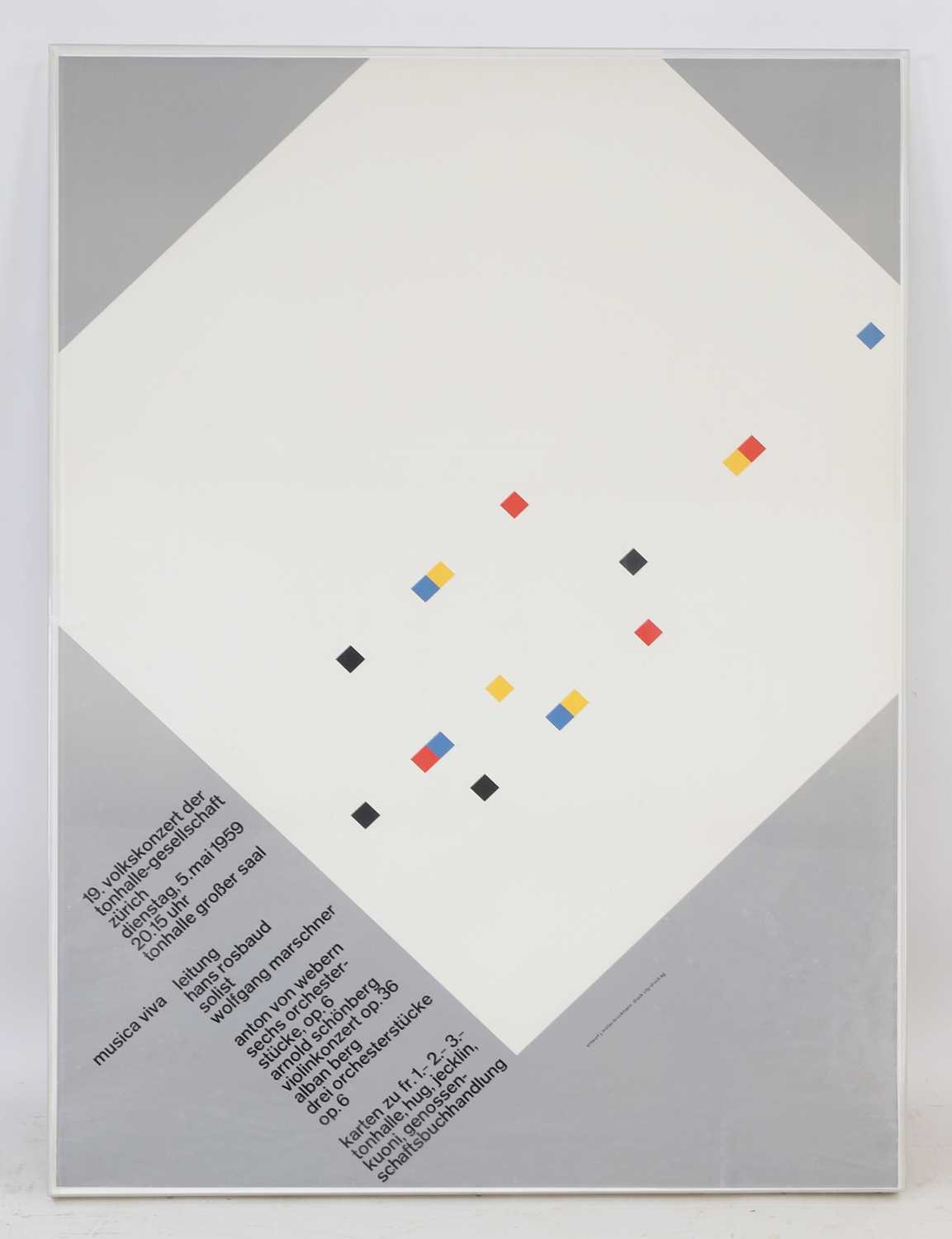 Lot 170 - Josef Müller-Brockmann (Swiss, 1914-1996)