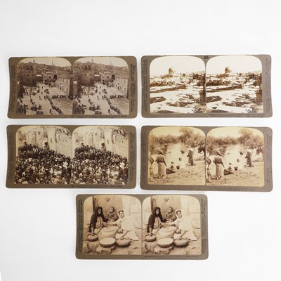 Lot 317 - A large group of Palestine stereoscopic view cards