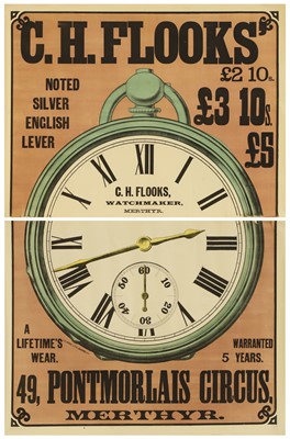 Lot 448 - A watchmaker's advertising poster