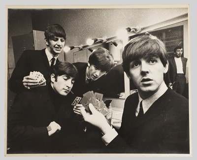 Lot The Beatles, two photographs and a photograph album