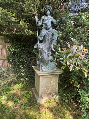 Lot 300 - A bronze figure of a boy