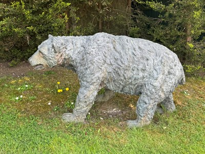 Lot 605 - A bronze Grizzly bear