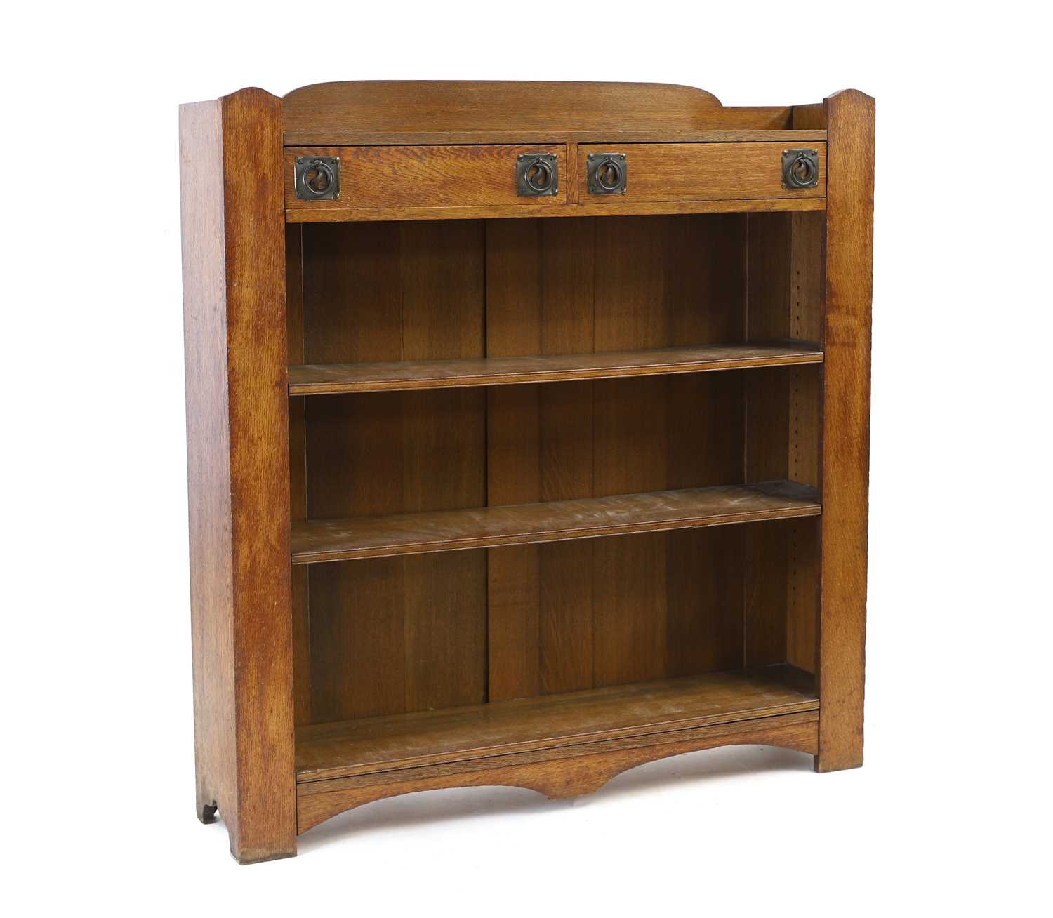 Lot 344 - An Arts and Crafts dwarf open bookcase