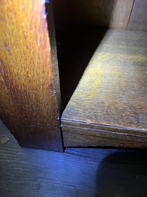 Lot 344 - An Arts and Crafts dwarf open bookcase