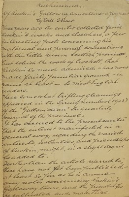 Lot 224 - A group of letters relating to John Ruskin