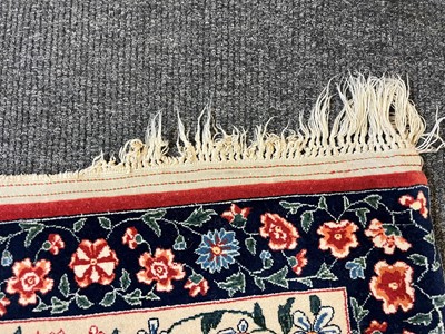 Lot 241 - An Isfahan silk and wool rug