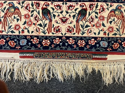 Lot 241 - An Isfahan silk and wool rug