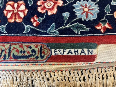 Lot 241 - An Isfahan silk and wool rug