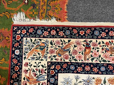 Lot 241 - An Isfahan silk and wool rug