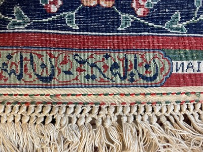Lot 241 - An Isfahan silk and wool rug