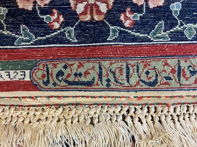 Lot 241 - An Isfahan silk and wool rug