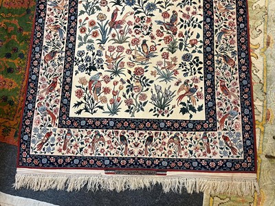 Lot 241 - An Isfahan silk and wool rug