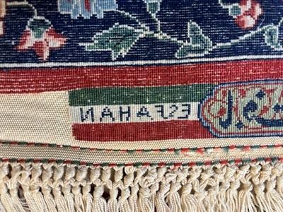 Lot 241 - An Isfahan silk and wool rug