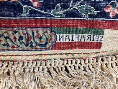 Lot 241 - An Isfahan silk and wool rug