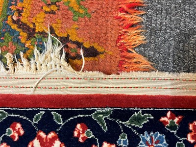 Lot 241 - An Isfahan silk and wool rug
