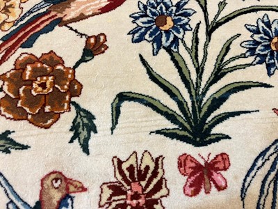 Lot 241 - An Isfahan silk and wool rug