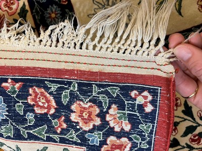 Lot 241 - An Isfahan silk and wool rug