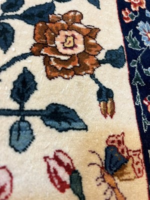 Lot 241 - An Isfahan silk and wool rug