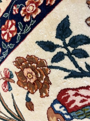 Lot 241 - An Isfahan silk and wool rug