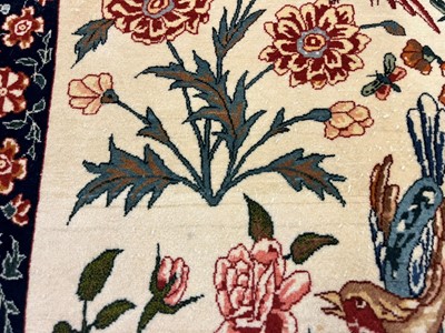Lot 241 - An Isfahan silk and wool rug