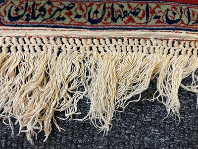 Lot 241 - An Isfahan silk and wool rug