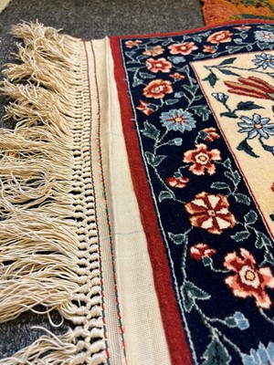 Lot 241 - An Isfahan silk and wool rug