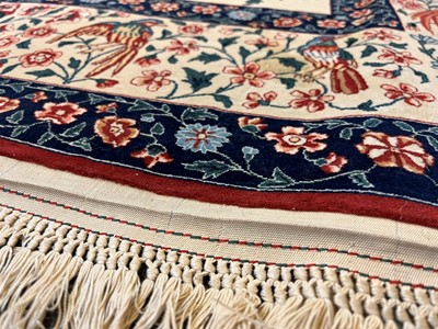 Lot 241 - An Isfahan silk and wool rug
