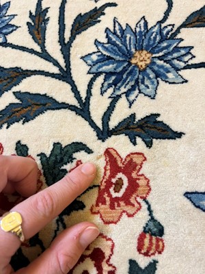 Lot 241 - An Isfahan silk and wool rug