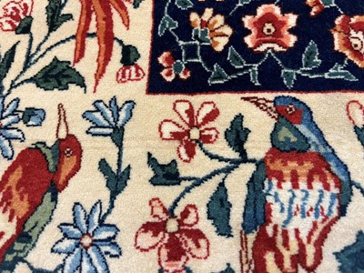 Lot 241 - An Isfahan silk and wool rug