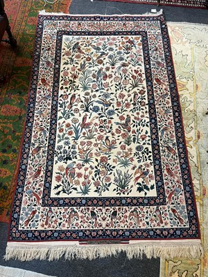Lot 241 - An Isfahan silk and wool rug