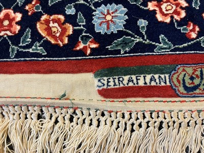 Lot 241 - An Isfahan silk and wool rug