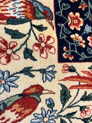 Lot 241 - An Isfahan silk and wool rug