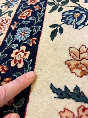 Lot 241 - An Isfahan silk and wool rug