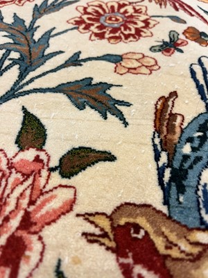 Lot 241 - An Isfahan silk and wool rug