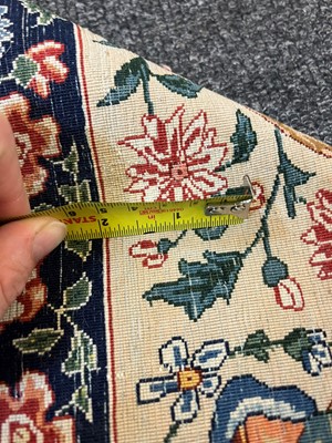 Lot 241 - An Isfahan silk and wool rug