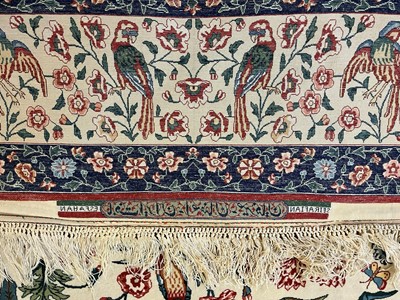 Lot 241 - An Isfahan silk and wool rug